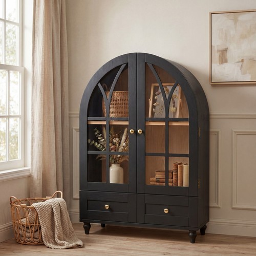 Tier display cabinet - cabinet, w/glass