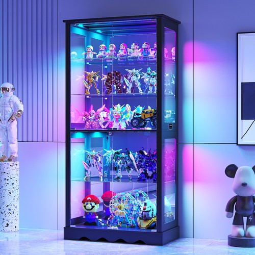 Tall glass display cabinet - tall,