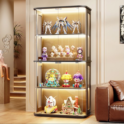 Tier rounded display cabinet - 4-tier,